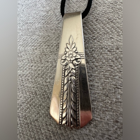 Handmade Silverware Necklace - Picture 6 of 7